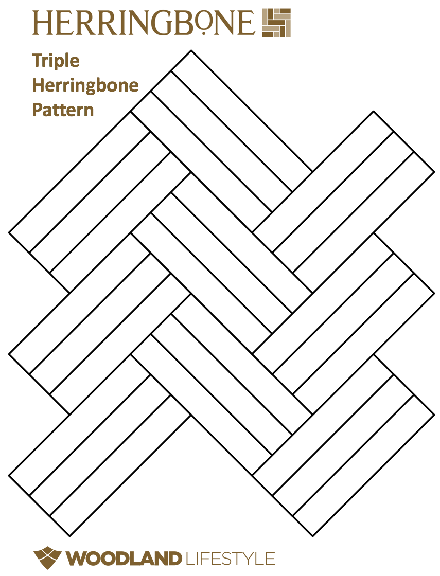 Triple Herringbone Pattern - Herringbone Flooring - Woodland Lifestyle